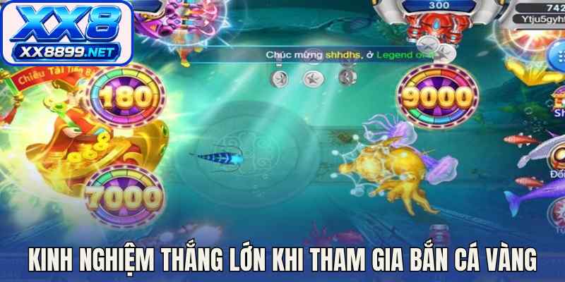 Kinh nghiệm thắng lớn khi tham gia bắn cá vàng